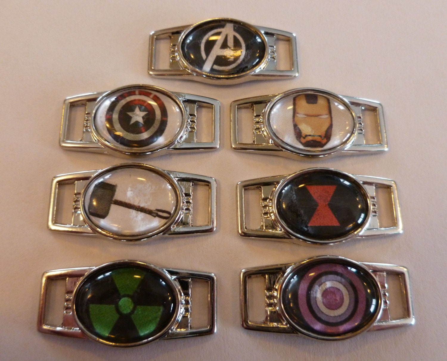 Avengers Set of 7 Shoelace Charms