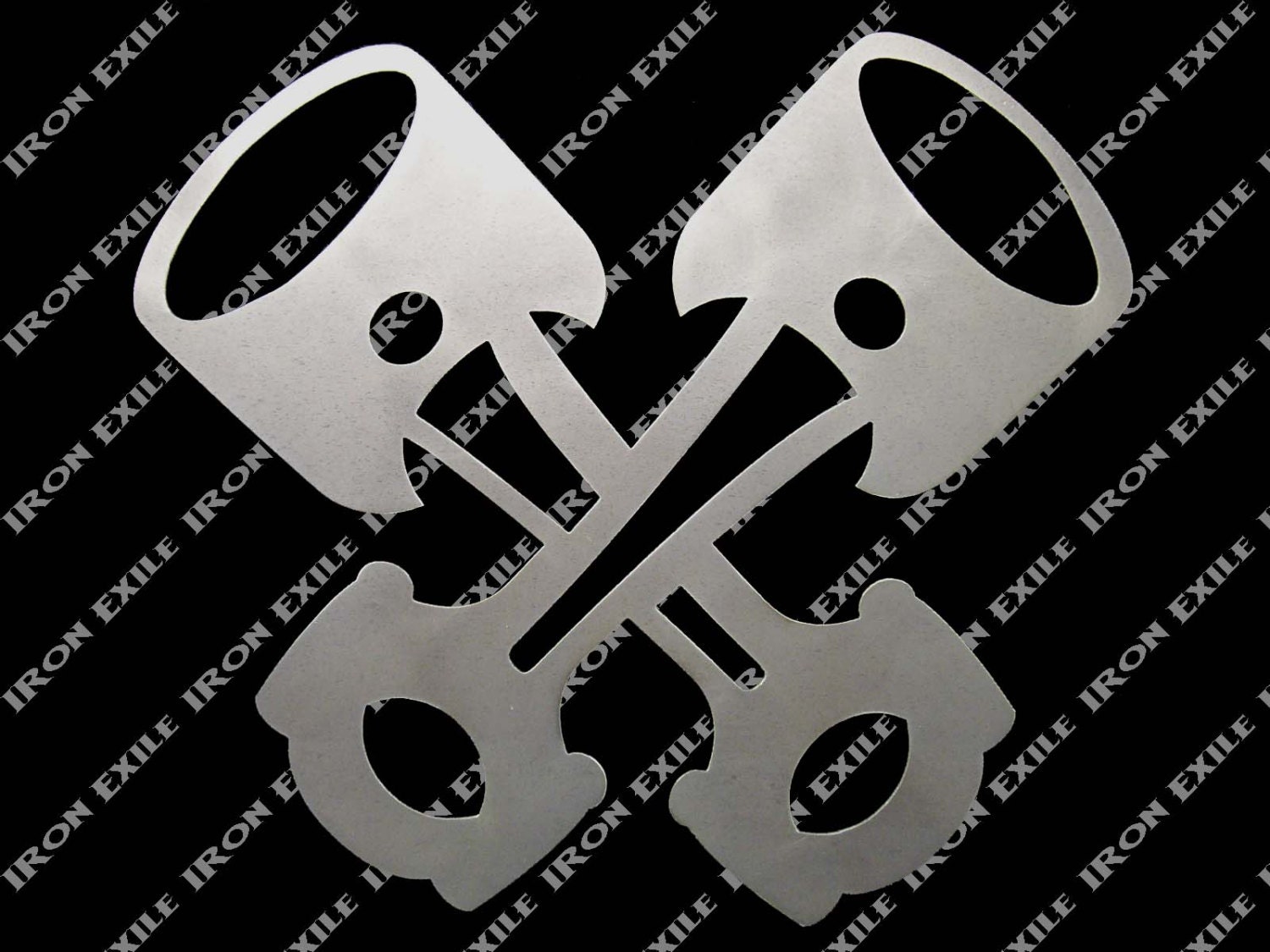 Garage Wall Art crossed pistons hot rod metal garage wall art Garage Wall Art crossed pistons hot rod metal garage wall art