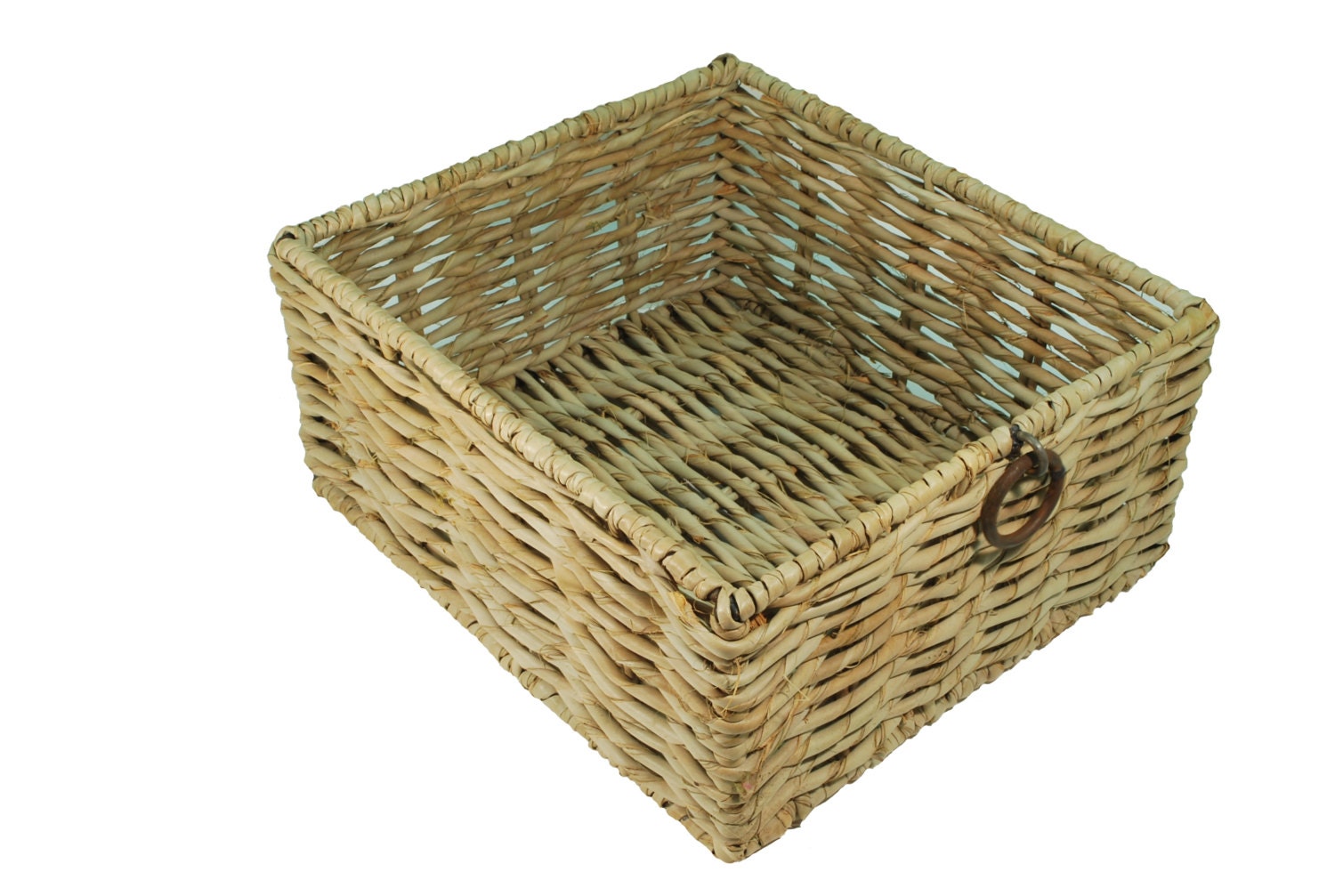 Handmade reed storage basket