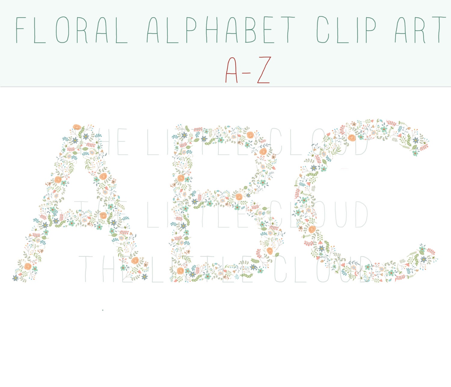 free flower alphabet clip art - photo #35