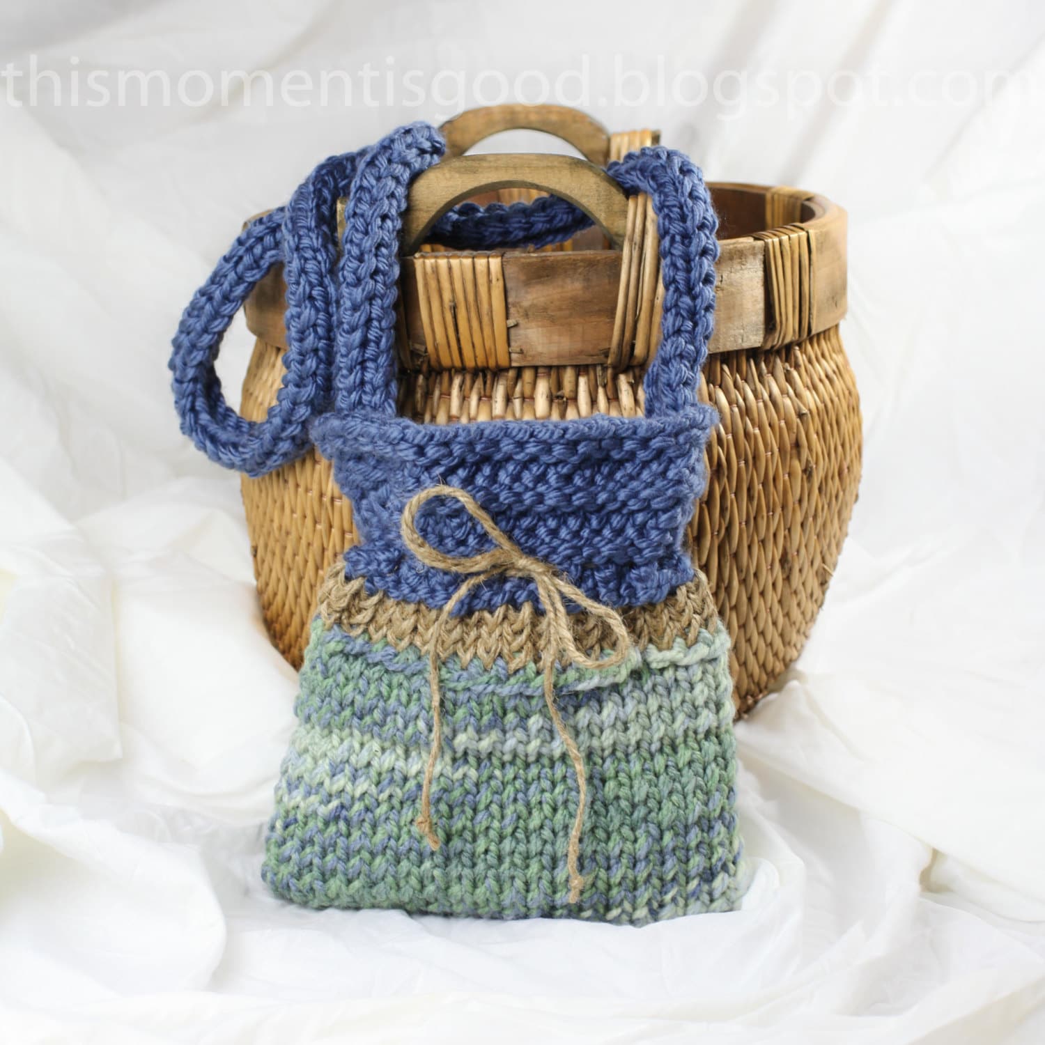 Loom Knit Handbag Pattern. Quick and Easy Loom Knitting