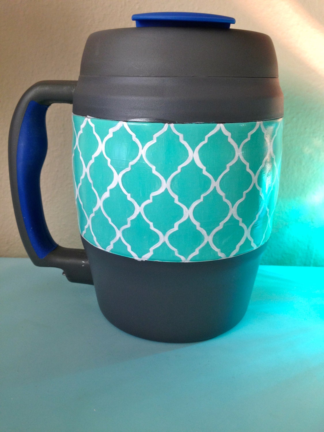 Custom hand painted 72 oz. Bubba Keg for meg