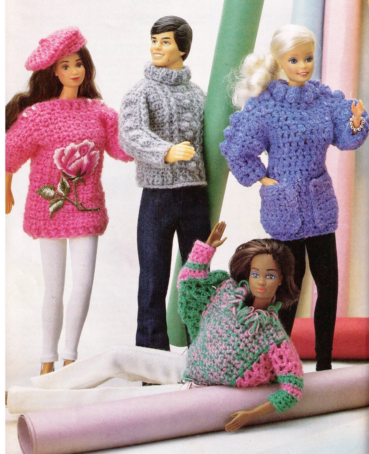 Barbie And Ken Or Monster High Or Bratz Dolls Matching Aran