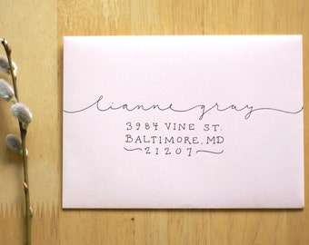 Addressing Wedding Invitations Modern 8