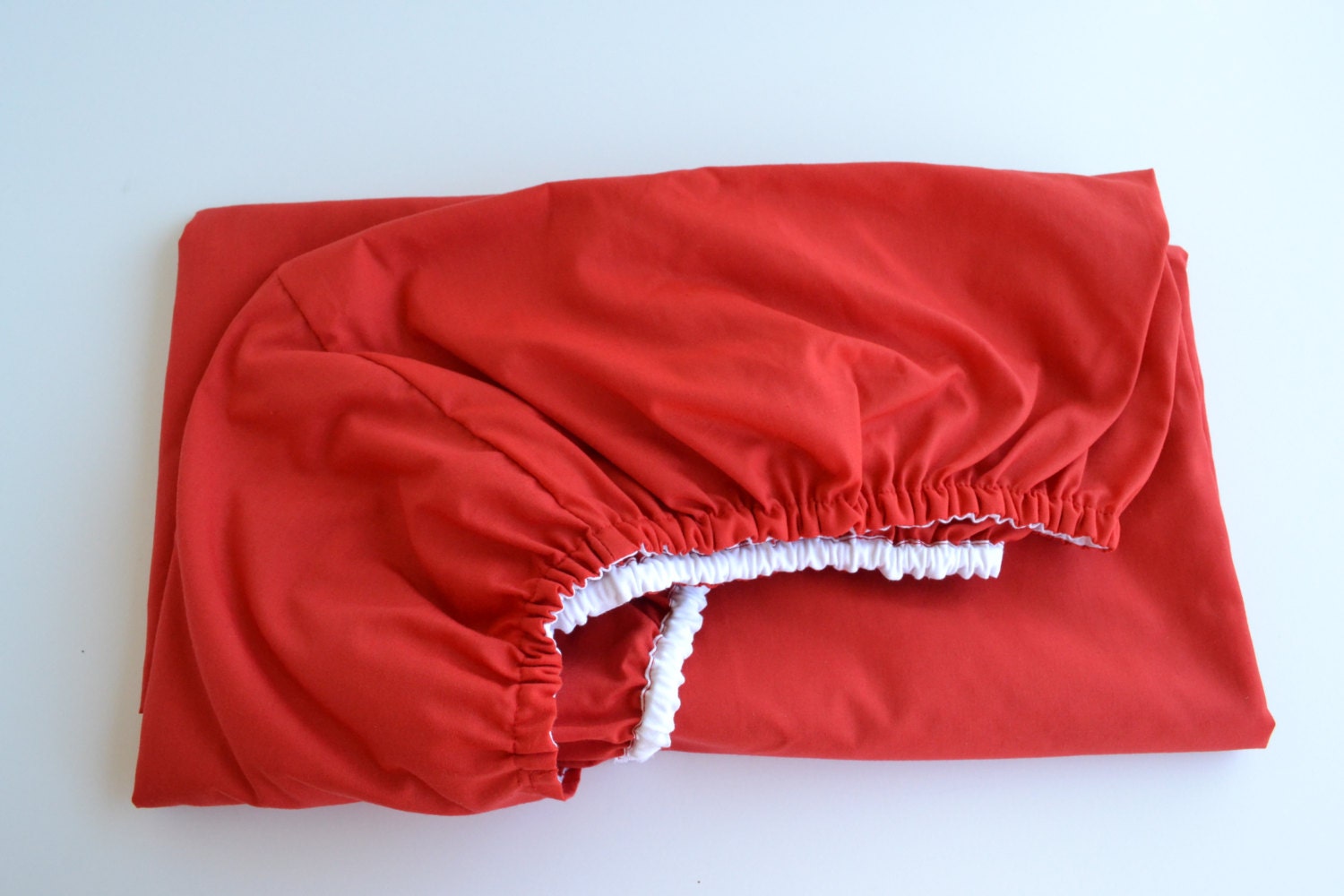 Bright Red Fitted Crib Sheet by SecondStarCouture on Etsy