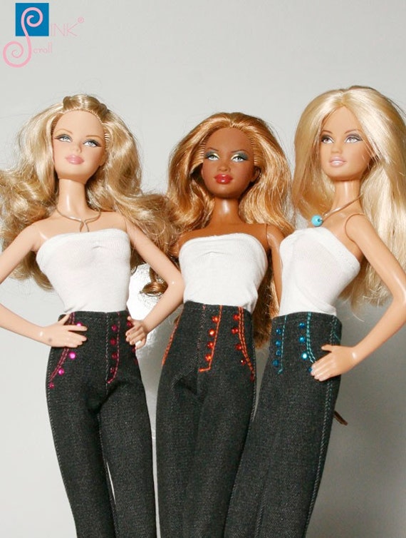 Handmade Clothes For Barbie Jeans: Oregon