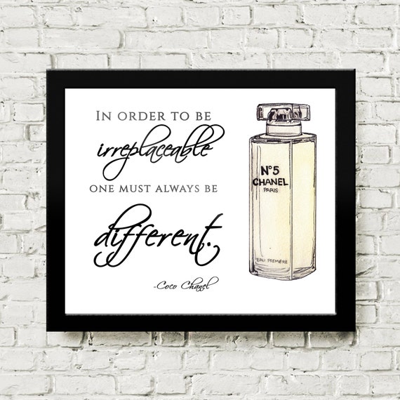 Items Similar To Coco Chanel Quote Art On Etsy