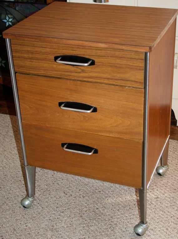 Vintage HILL ROM side table Herman Miller by MADatomicFINIALS