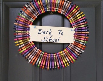 crayon wreath