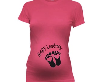 baby loading maternity shirt