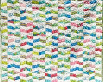 Modern Heirloom Lap Quilt with Curved Piecing