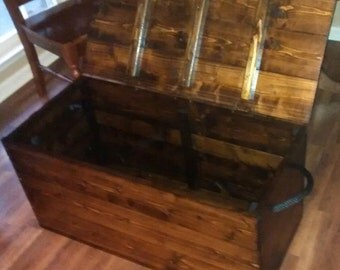 etsy wooden toy chest