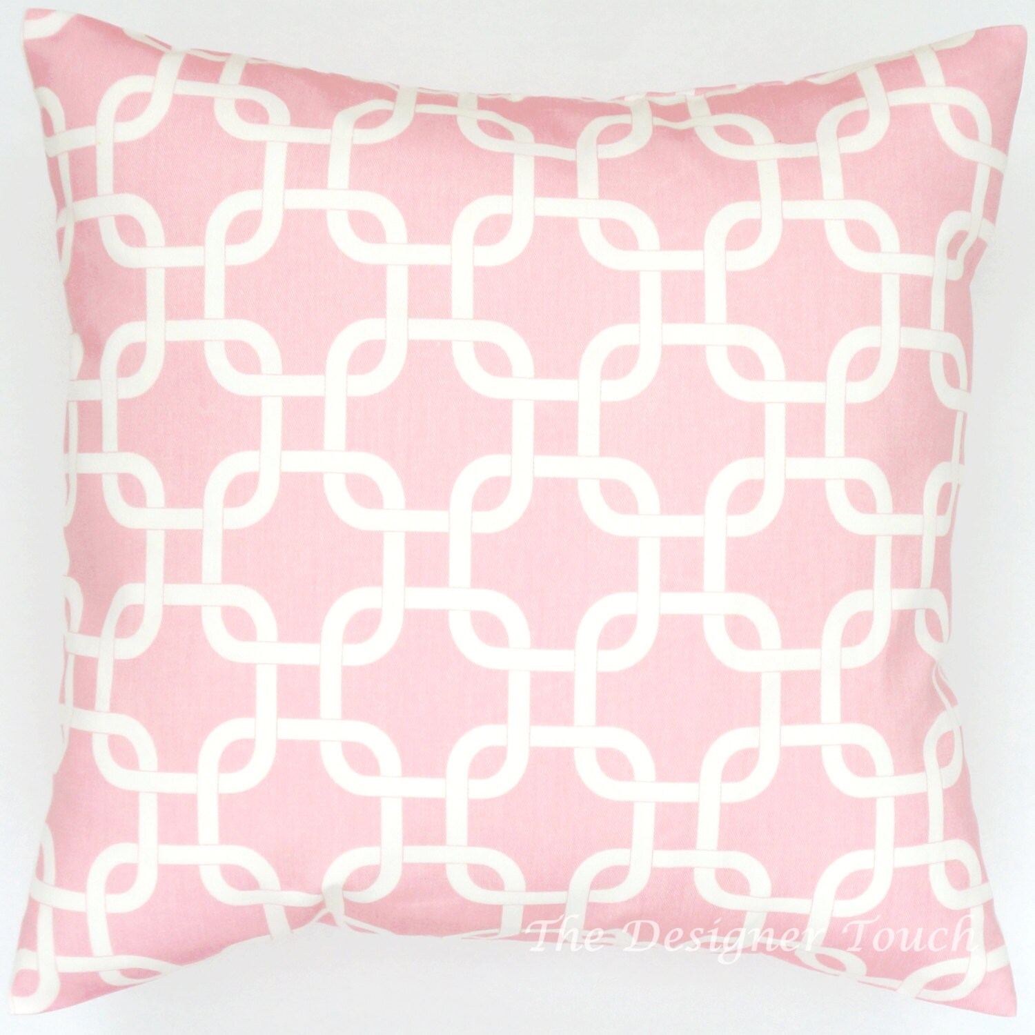 SALE Pink Grey White Geometric Throw Pillow by TheDesignerTouch