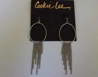 vintage Cookie Lee Hoop Earrings. FREE SHIPPING to U.S.