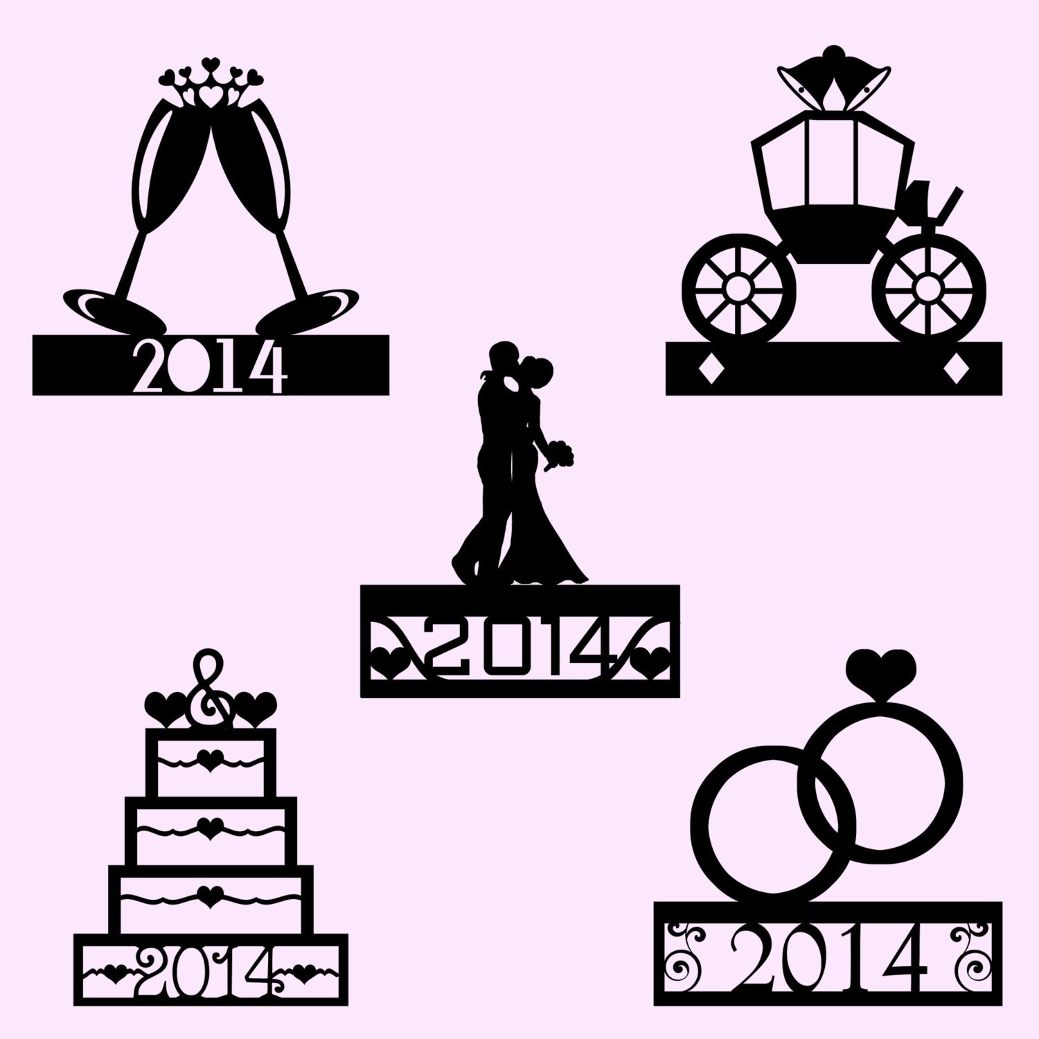 Images Of Wedding Cake Topper Vector Industriousinfo