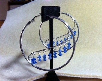 Swarovski Crystal Hoop Earrings
