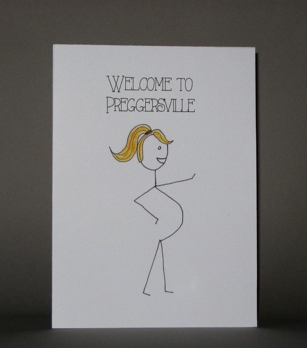 Funny Pregnancy Card Congratulations Youre Pregnant