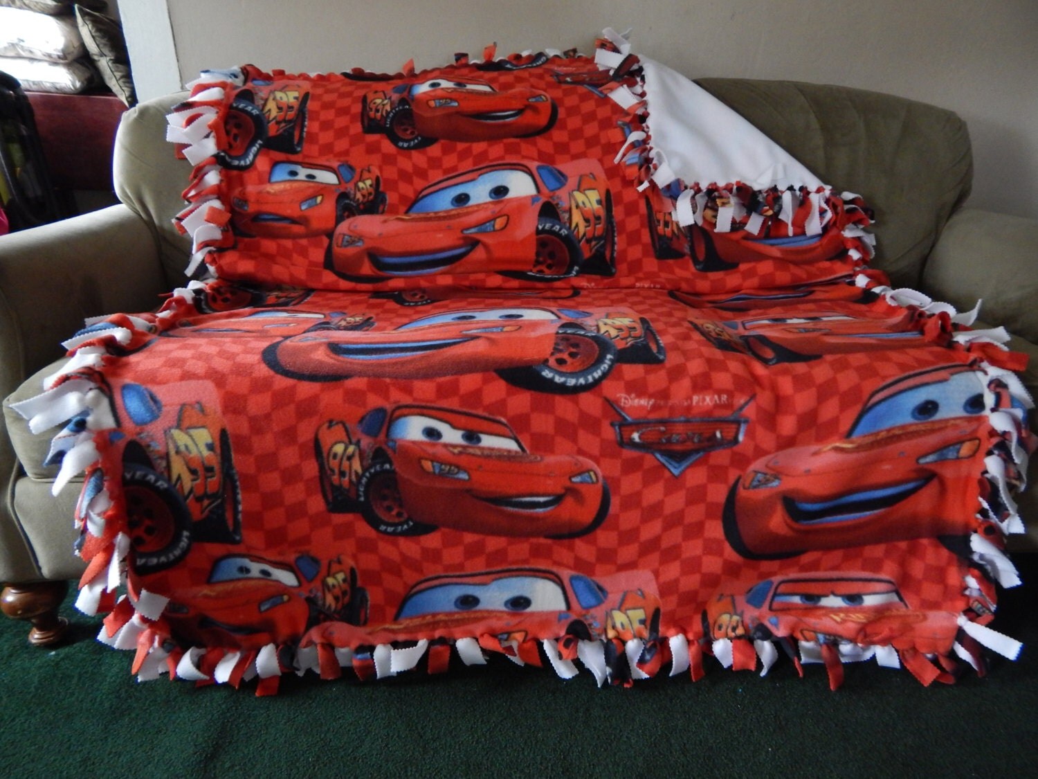 Disney movie Cars fleece blanket...Nice and soft and warm for