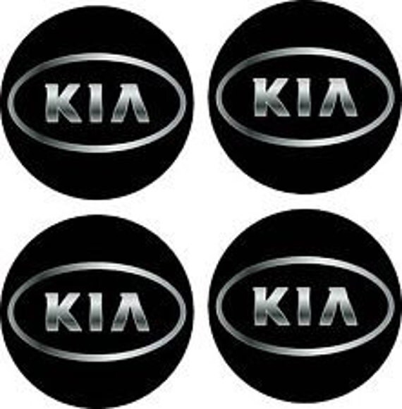 SET OF 4 KIA tire wheel cover Vinyl Decal Sticker Laptop Window Car
