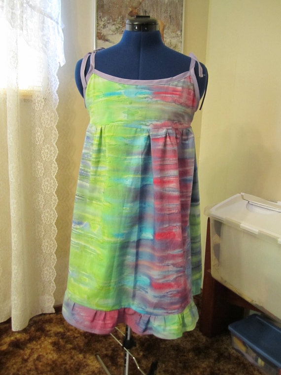 Tie-Dye rainbow sundress by MDFashionDesigns on Etsy