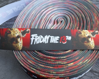 Jason Voorhees Friday the 13th Horror Grosgrain ribbon