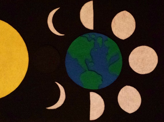 Moon Phases Felt Board