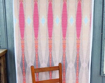 Upholstery Fabric by the yard // Desert Feather (Blue)