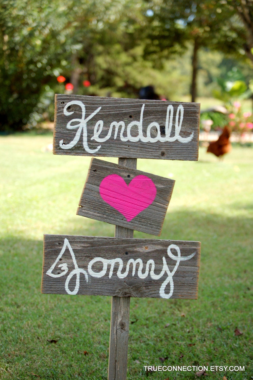 Wood Wedding Signs Romantic Outdoor Weddings Hand Painted