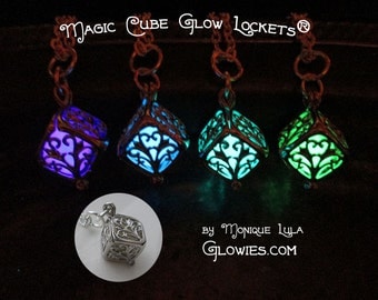 Magic Cube Glow Locket Necklace