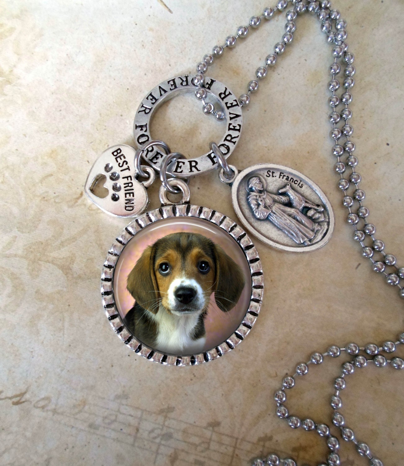 Your Pet Personalized Custom Photo Necklace by MarysPrayers