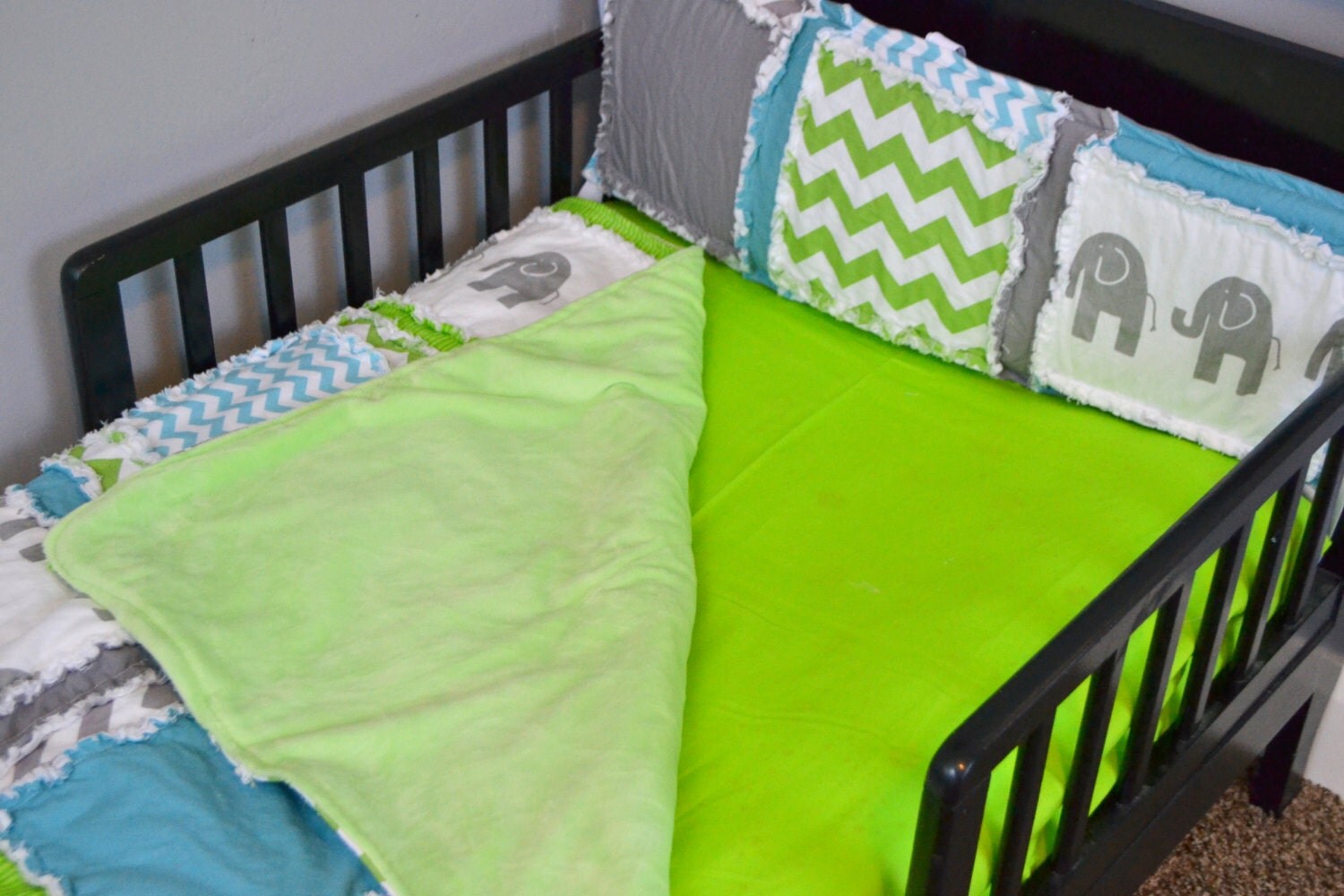 Custom Lime Green Fitted Crib Sheet for by avisiontoremember