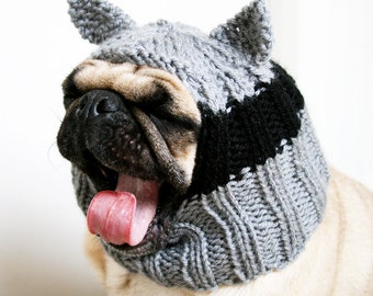 Custom Snuggly Pug Alien Hat by AllYouNeedIsPugShop on Etsy