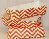 Paper Food Tray, 5 Orange Chevron Food Trays, Hot Dog Tray, Tailgate Party, Wings, Party Food Plate, Buffet Paper Food Tray, Halloween Party Il_170x135