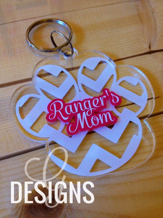 items similar to personalized chevron paw print acrylic