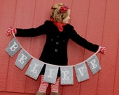 Believe Banner in Peppermint and Gray Il_170x135