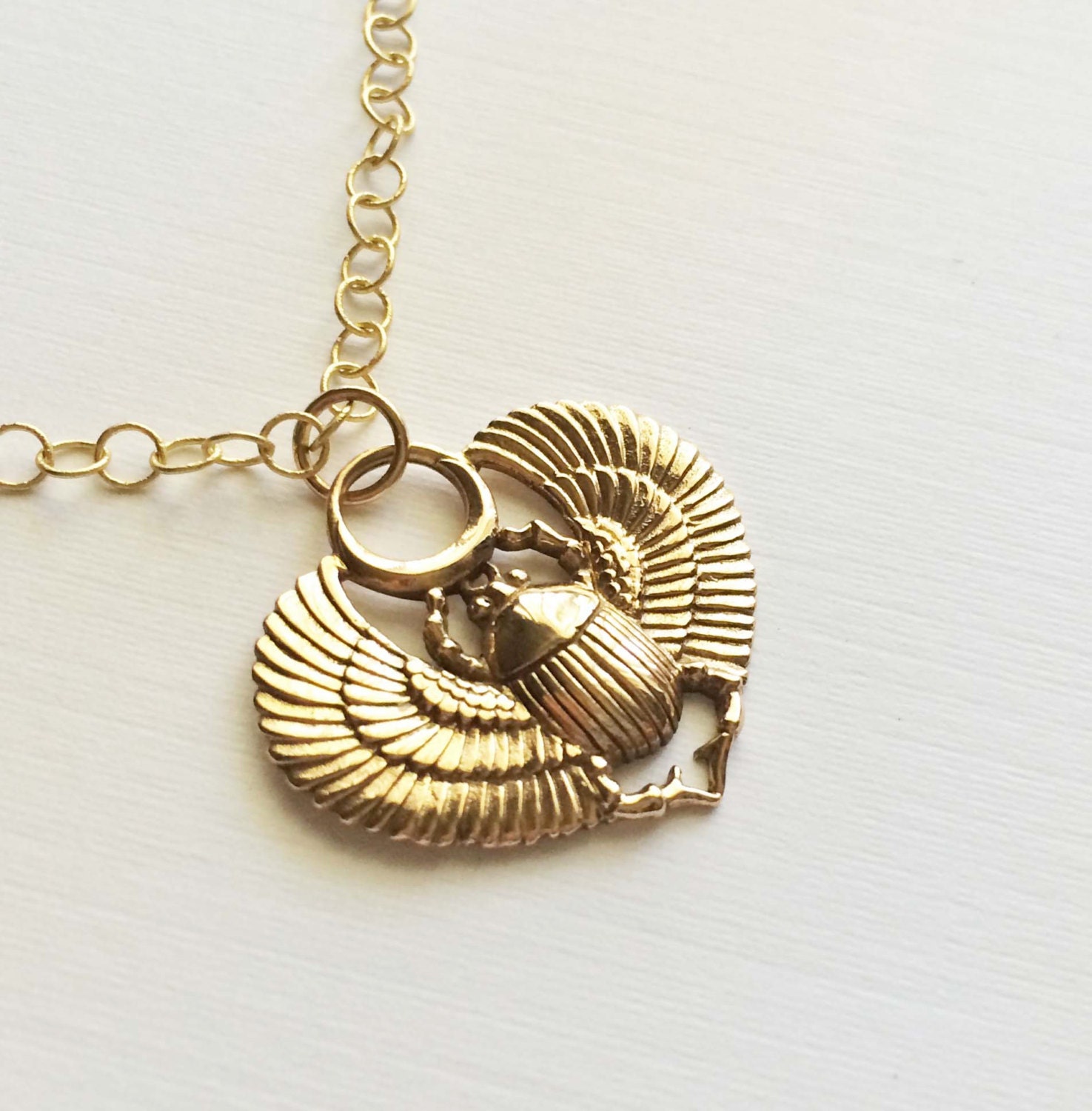 Egyptian Scarab Beetle Necklace