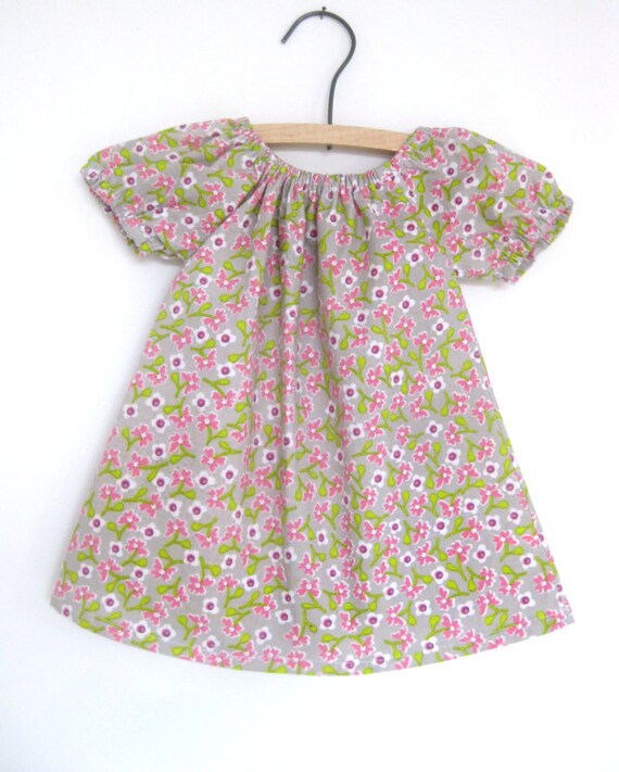 Baby Summer Dress Floral Peasant Dress Baby Girl Clothing