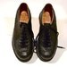 John Fluevog Shoes Angels Black Bowling Shoe Flash Black Leather Shoe Goth Punk Angelic Lug Soles Lace Up Chunky Size 7 Size 9 FREE US SHIP