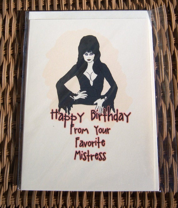 Elvira Birthday Card