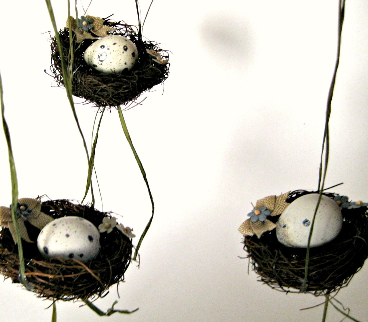 Bird Nest Ornaments Rustic Wedding Decor Baby by