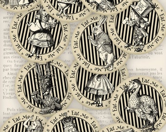 Alice in Wonderland Cupcake Toppers - VD0732