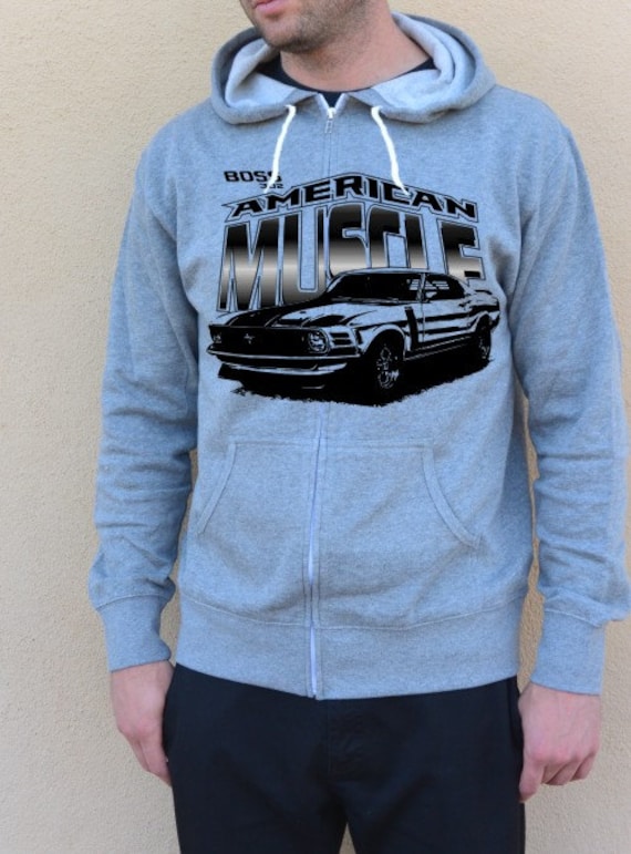 Muscle Car HoodieBoss 302 MustangAmerican Muscle by SpokeNwheelz