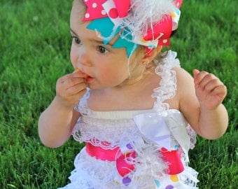 First Birthday Girl - First Birthday Headband - 1st Birthday Bow - Birthday Headband