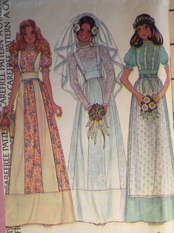  Hippie  Country Wedding  dress  pattern  McCalls 4038 size 10