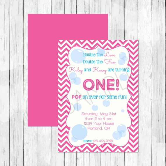 Double Sided Birthday Invitations 5