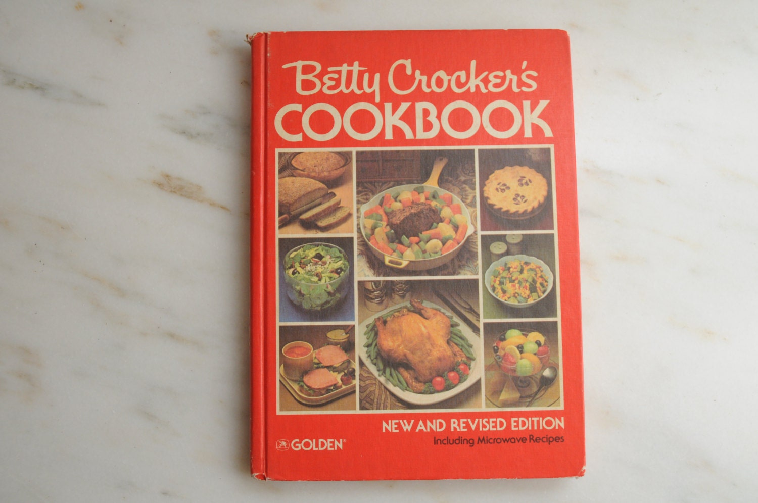 Vintage 1970s Betty Crocker Orange Cookbook Spiral Bound 1979