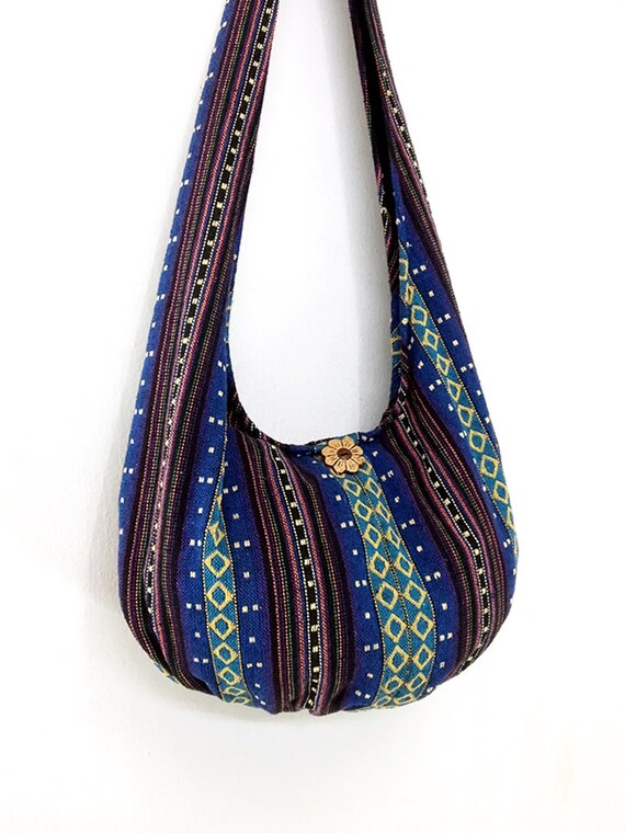 Woven Cotton Bag Hippie bag Hobo bag Boho bag Shoulder bag Sling bag ...