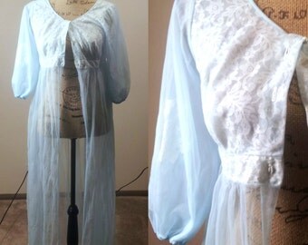 Popular items for sheer bed jacket on Etsy