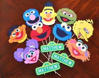Sesame Street Birthday Party Decorations Sesame Street Centerpiece
