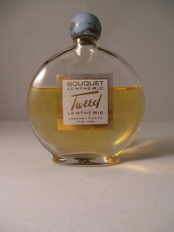 Items similar to vintage tweed lentheric perfume bottle on Etsy